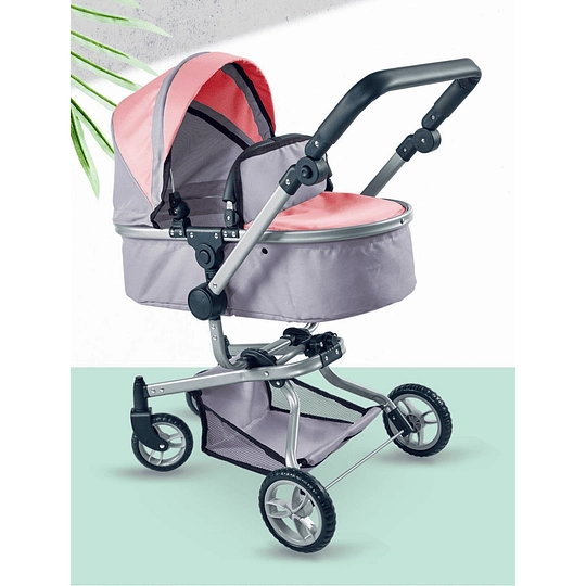 COCHE/CUNA PARA MUÑECA ROSADO - 6