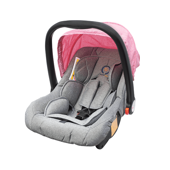 COCHE CUNA KIDSCOOL CITY TRAVEL ROSADO - 2