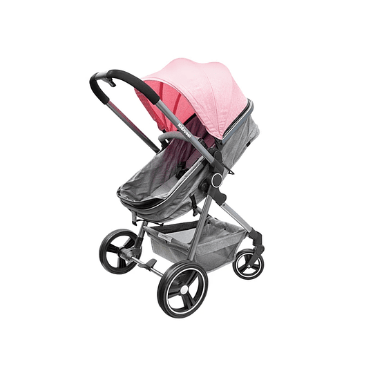 COCHE CUNA KIDSCOOL CITY COMPACT ROSADO - 2
