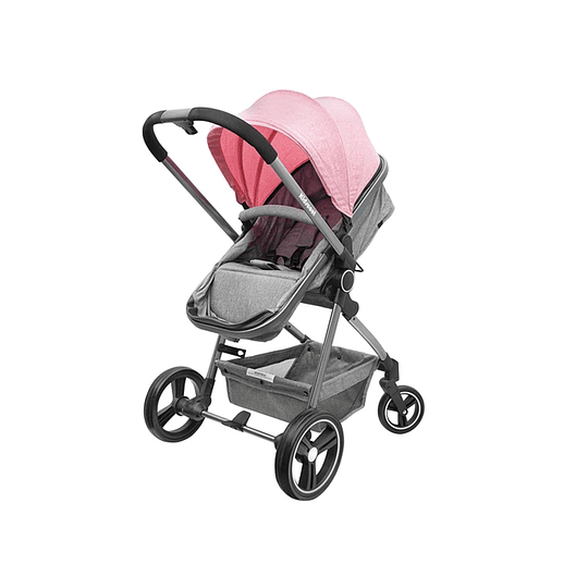 COCHE CUNA KIDSCOOL CITY COMPACT ROSADO - 3
