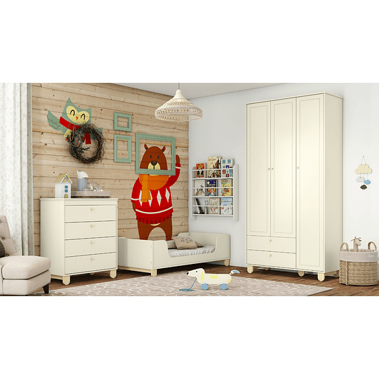 MINI CAMA KIDSCOOL ZUPI MDF BLANCO - 2