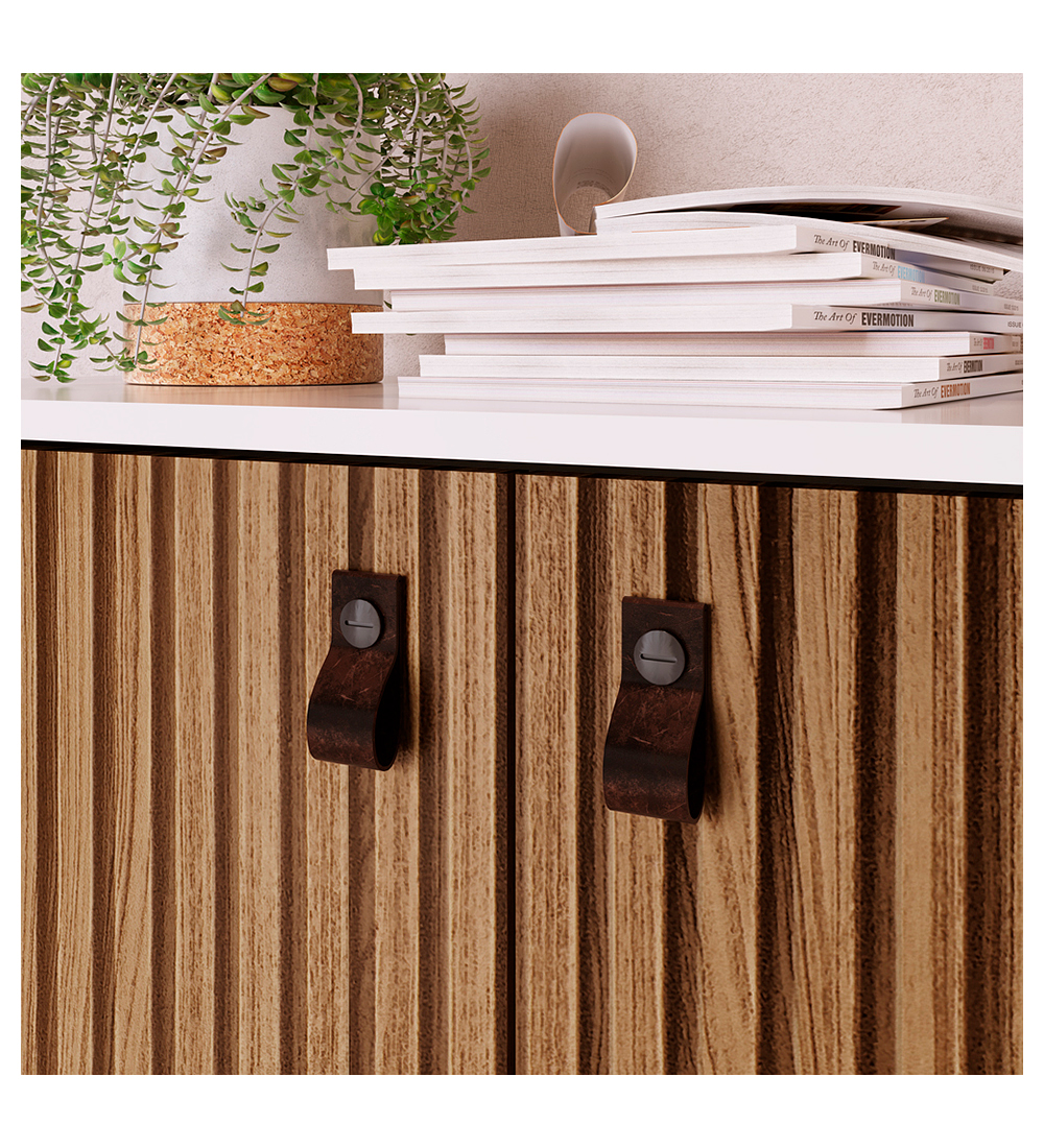 BUFFET BE DESIGN AMBER MDP 2 PUERTAS BLANCO MATE BRISE - 3
