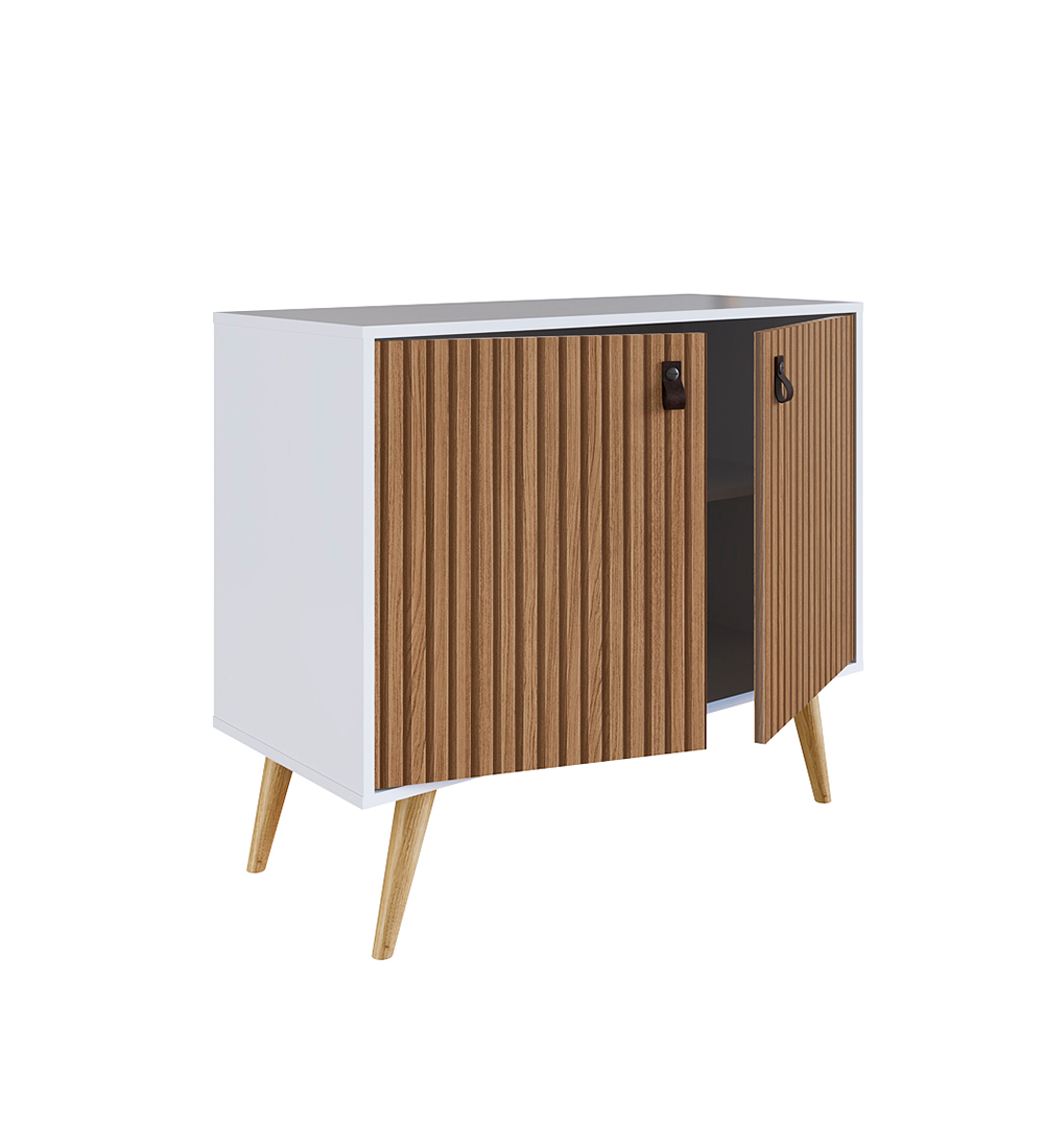 BUFFET BE DESIGN AMBER MDP 2 PUERTAS BLANCO MATE BRISE - 5