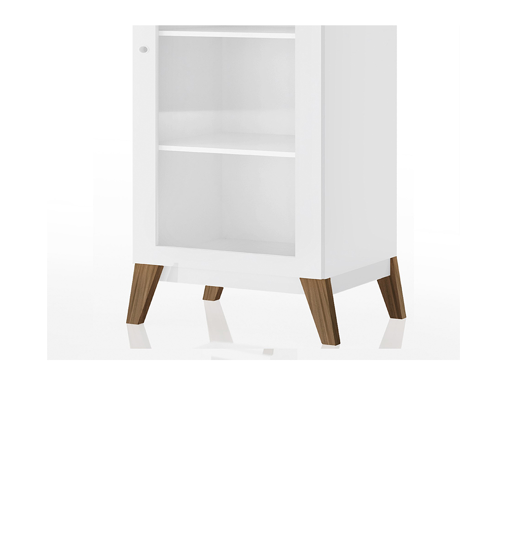 VITRINA BE DESIGN MALTA MDP 1 PUERTA BLANCO - 2