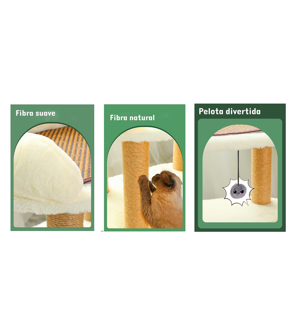 CAMA GATO BE DESIGN RASCADOR BLANCO - 2