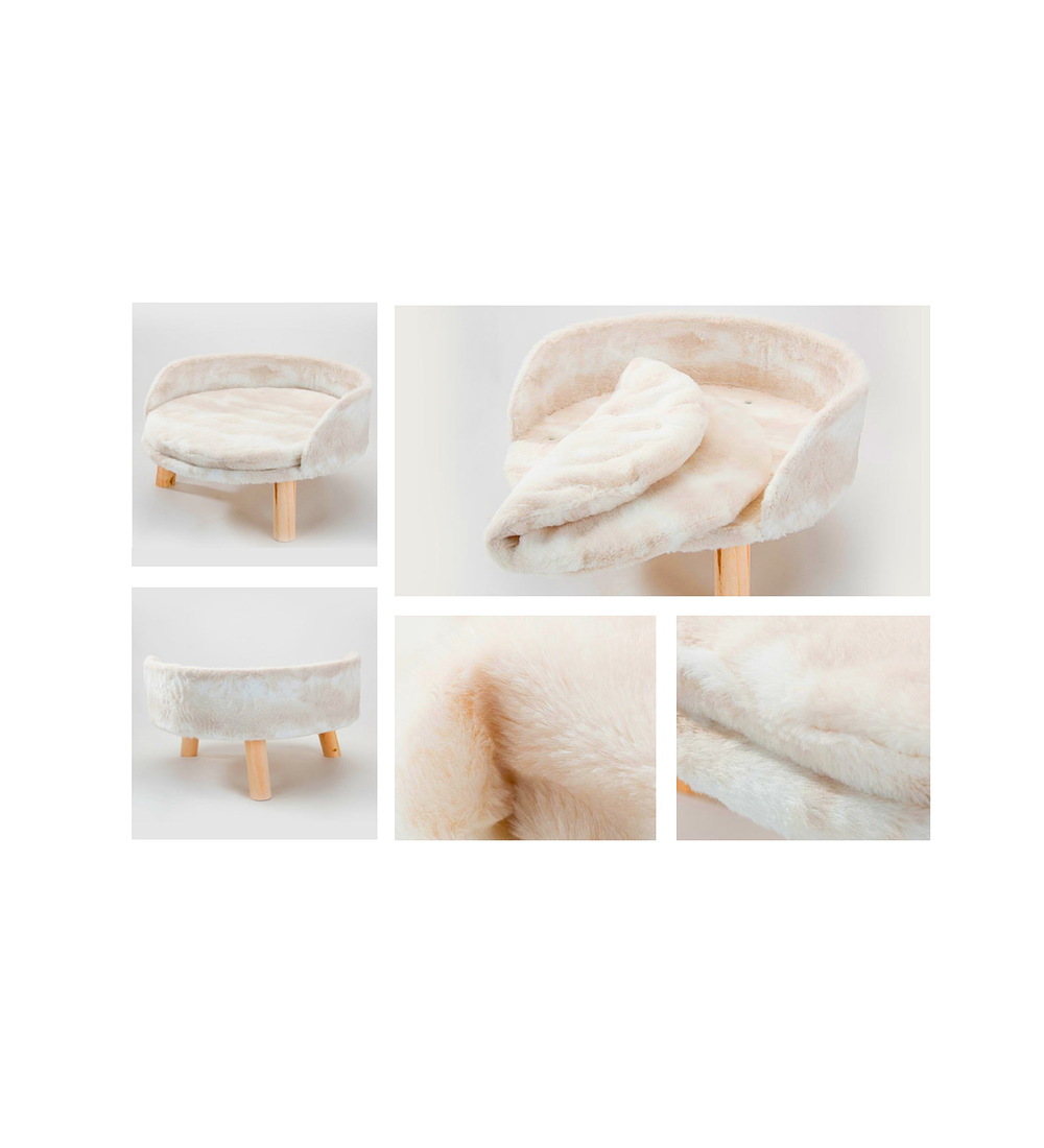 CAMA MDF PERROS GATOS BE DESIGN PREMIUN BEIGE - 4
