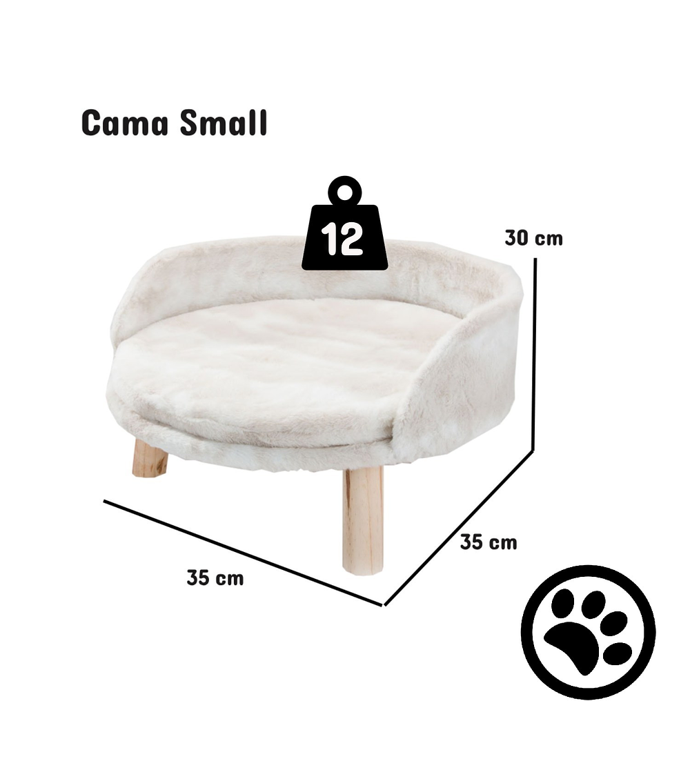 CAMA MDF PERROS GATOS BE DESIGN PREMIUN BEIGE - 6