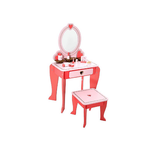 TOCADOR KIDSCOOL RETRO CON ACCESORIOS ROSADO - 1
