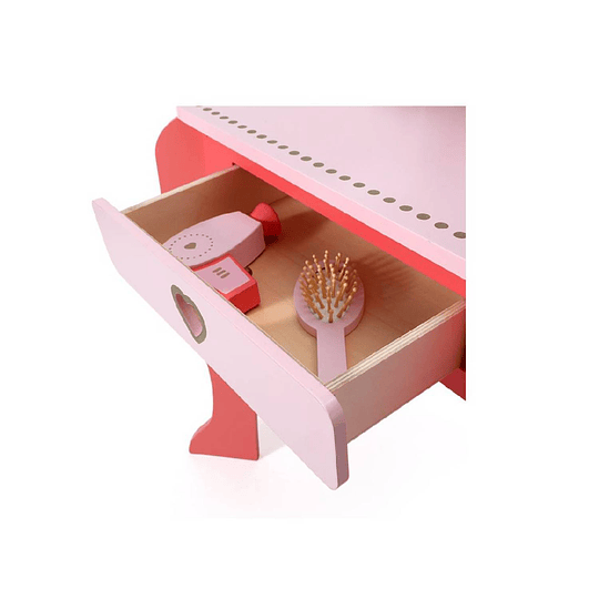 TOCADOR KIDSCOOL RETRO CON ACCESORIOS ROSADO - 6
