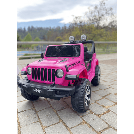 AUTO BATERIA JEEP RUBICOM ROSADO - KIDSCOOL- 8130035-2R-RS - 4