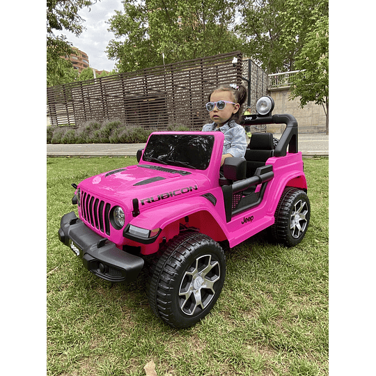 AUTO BATERIA JEEP RUBICOM ROSADO - KIDSCOOL- 8130035-2R-RS - 5