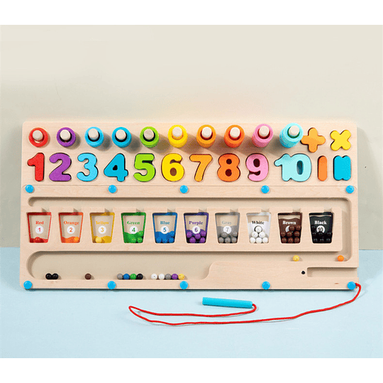 TABLERO KIDSCOOL DIDACTICO 3X1 ACTIV MONTESSORI MULTICOLOR - 4