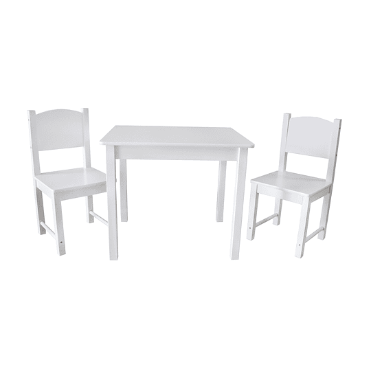 MESA KIDSCOOL BLANCO INFANTIL + 2 SILLAS - 1