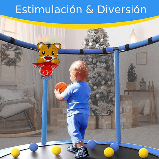 CAMA ELASTICA ENTRETENIDA AZUL - 3