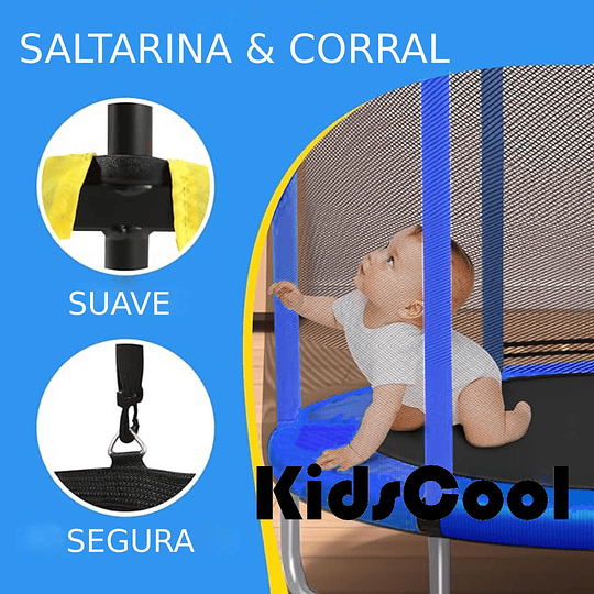 CAMA ELASTICA ENTRETENIDA AZUL - 5