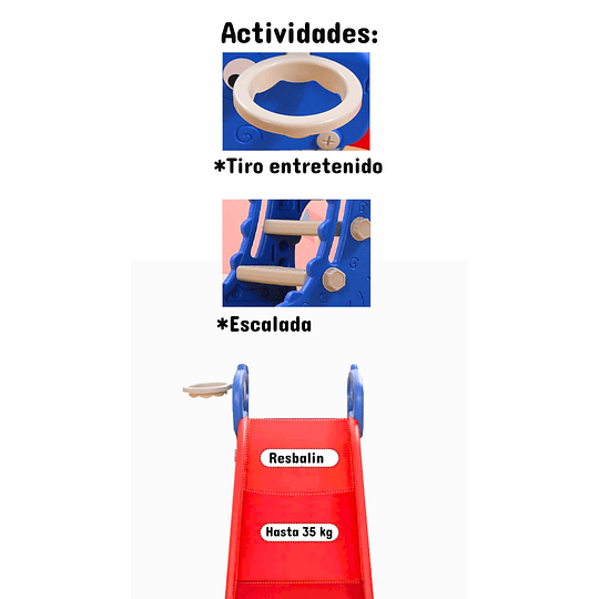 RESBALIN KIDSCOOL MID DINO AZUL-ROJO - 3