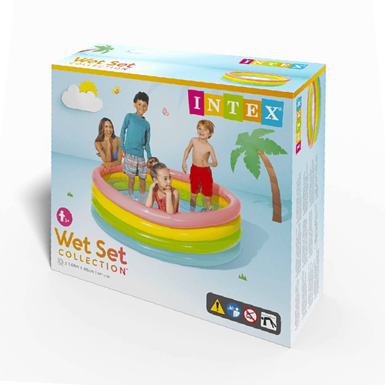 PISCINA INFLABLE KIDSCOOL FLUOR 46X168 CM - 3