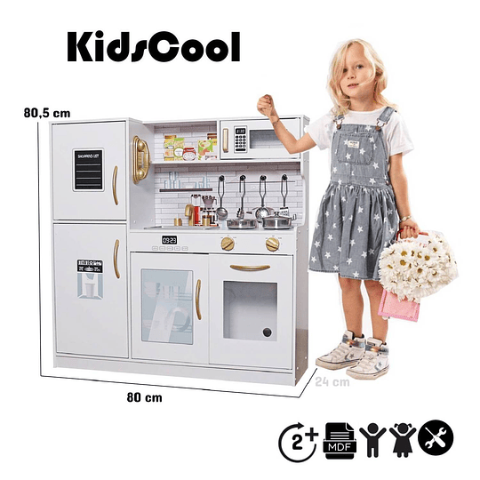 COCINA KIDSCOOL FULL KITCHEN BLANCO LED KISDCOOL - 4