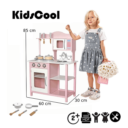 COCINA KIDSCOOL SOFIA SOFÍA ROSADA +ACCESORIOS - 4