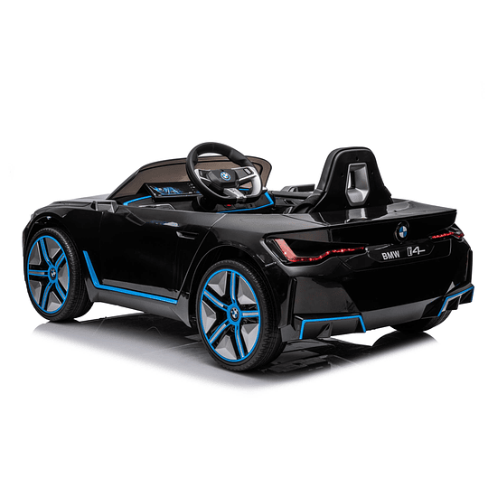 AUTO KIDSCOOL BMW I4 A BATERIA 12V NEGRO - 4