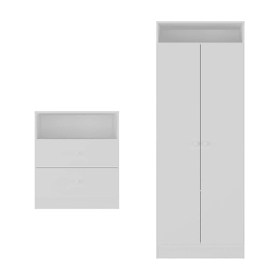 CLOSET + COMODA BLANCA - 2