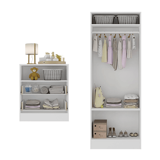 CLOSET + COMODA BLANCA - 3