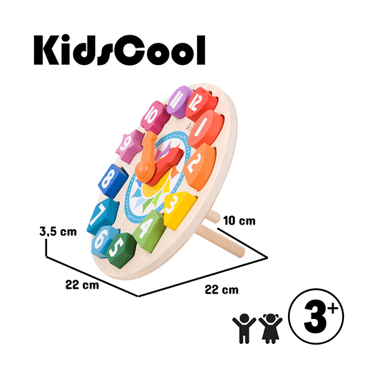 JUEGO DIDÁCTICO KIDSCOOL RELOJ TIC-TAC MULTICOLOR - 4
