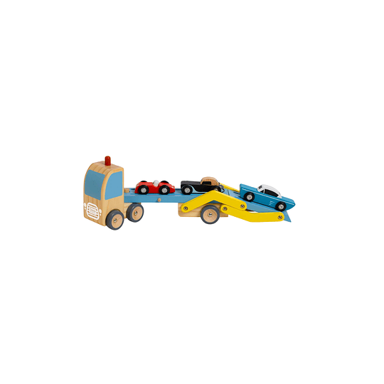 JUGUETE DIDÁCTICO KIDSCOOL CAMION REMOLCADOR AUTOS MULTICOLOR - 1