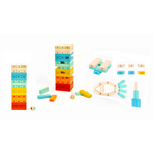 JUEGO DIDÁCTICO KIDSCOOL TORRE MULTICOLOR - 2