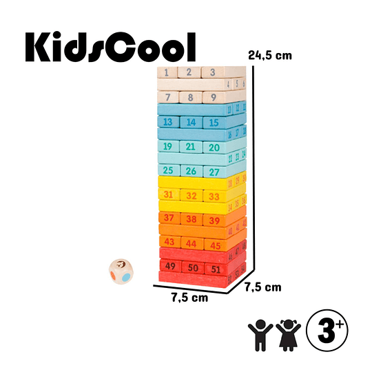 JUEGO DIDÁCTICO KIDSCOOL TORRE MULTICOLOR - 5