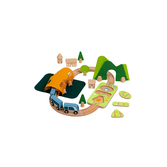 JUEGO DIDÁCTICO KIDSCOOL PISTA TREN FELIZ VERDE - 1