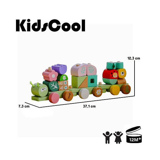 JUEGO ARRASTRE KIDSCOOL JUNGLA FELIZ MULTICOLOR - 6