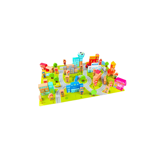 JUEGO CONSTRUCCION KIDSCOOL CIUDAD FELIZ MULTICOLOR - 1