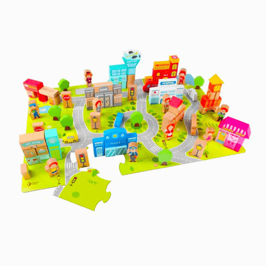 JUEGO CONSTRUCCION KIDSCOOL CIUDAD FELIZ MULTICOLOR - 3
