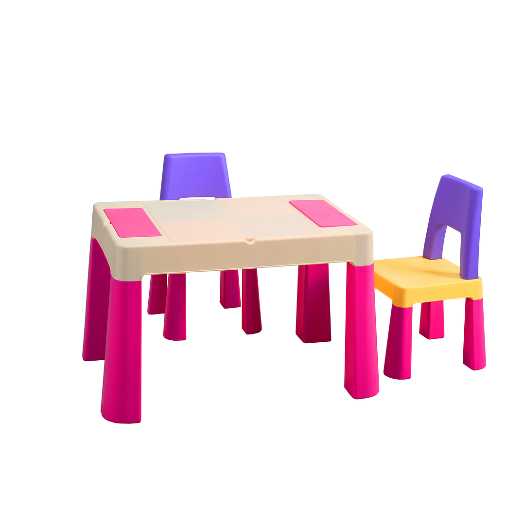 MESA DIDACTICA PINK + 2 SILLAS - 1