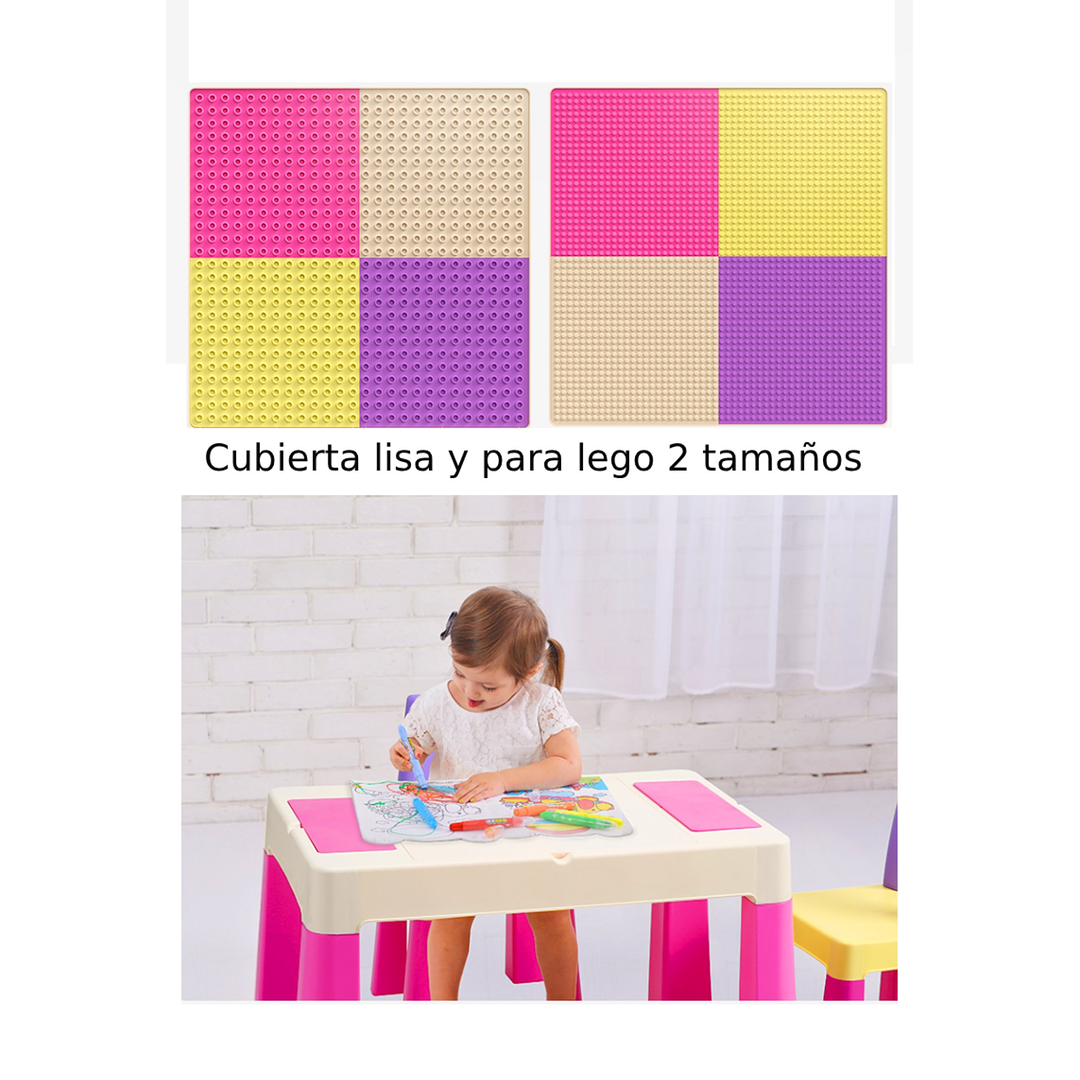 MESA DIDACTICA PINK + 2 SILLAS - 2