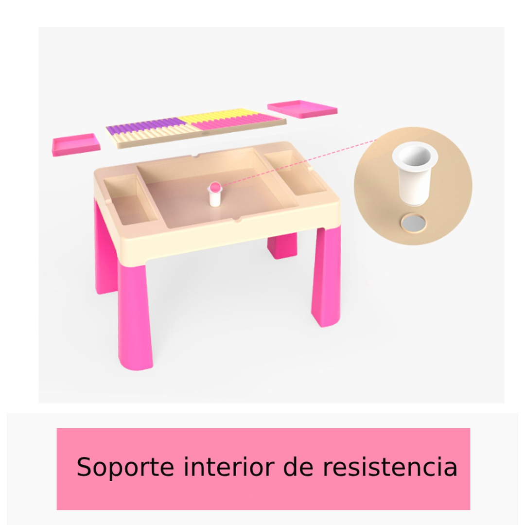 MESA DIDACTICA PINK + 2 SILLAS - 3