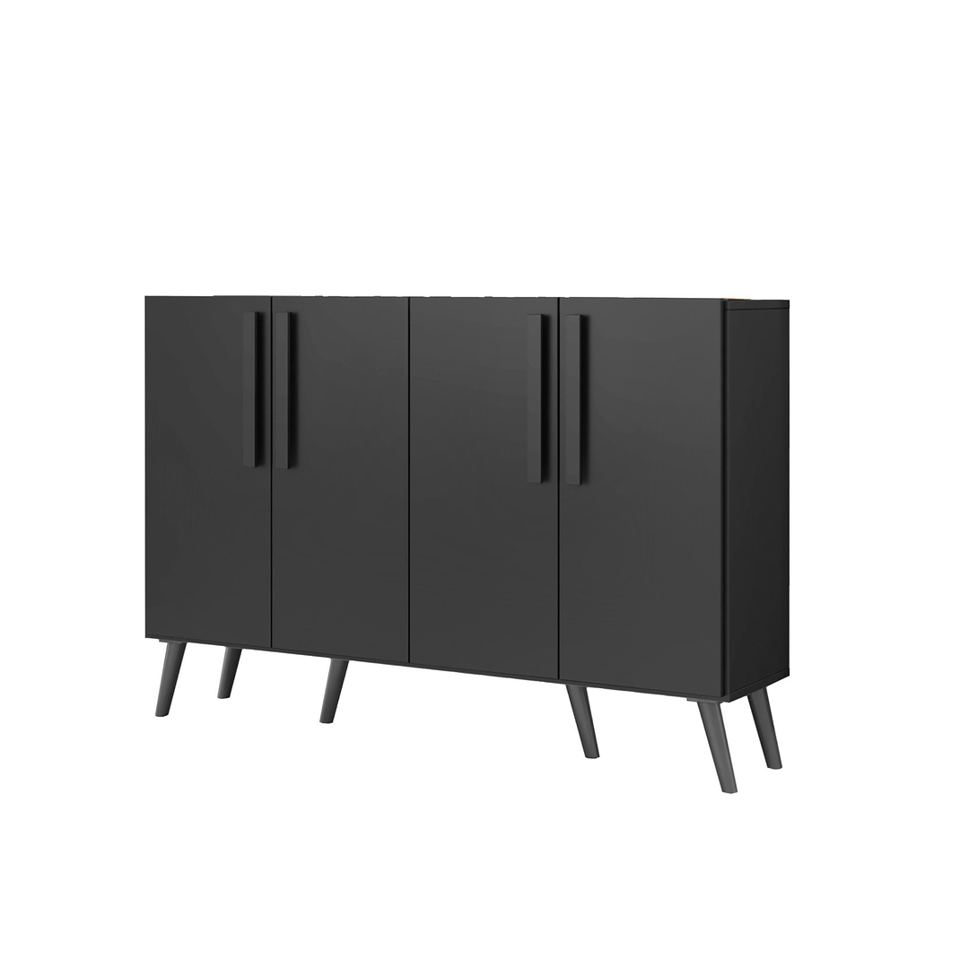 BUFFET RETRO VIENA 4 PUERTAS NEGRO - 3