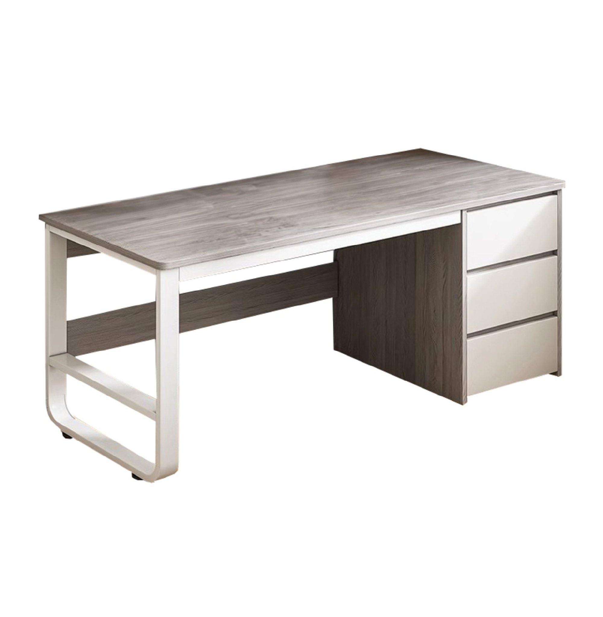 ESCRITORIO EJECUTIVO METAL GRIS BLANCO - 3
