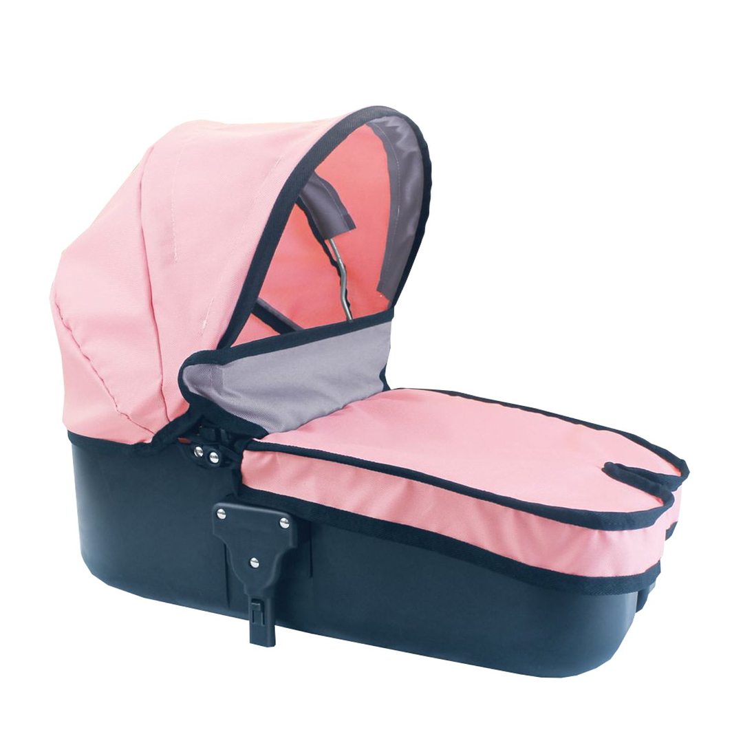 COCHE CUNA PASEO LUXURY ROSADO NEGRO - 2