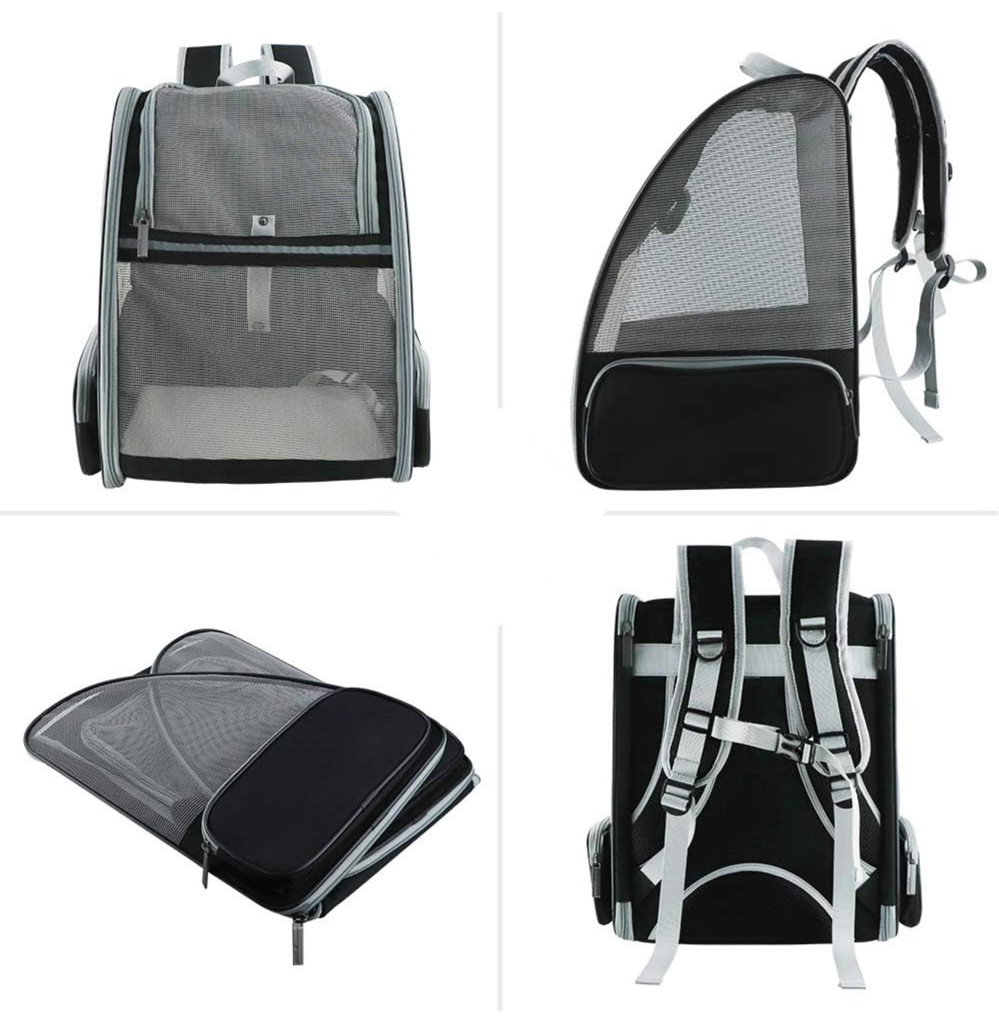 MOCHILA TRANSPORTE MASCOTA BLACK - 3
