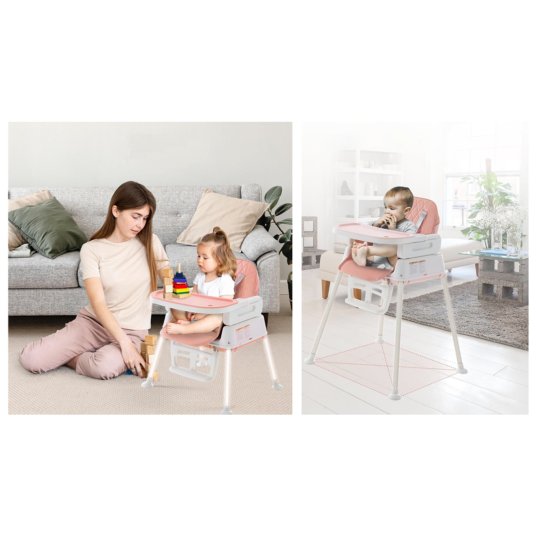 SILLA DE COMER FLORENCIA ROSADO 4 EN 1 - 5