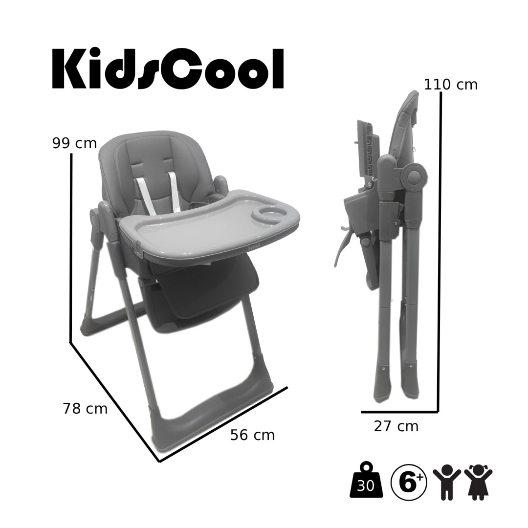 SILLA DE COMER PARIS GRIS 5 EN 1 - 6