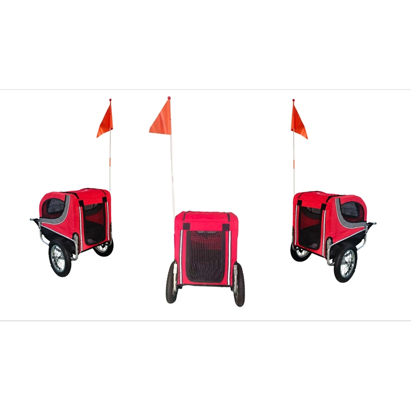 CARRITO BABY TRAILER PARA PETS ROJO - 4