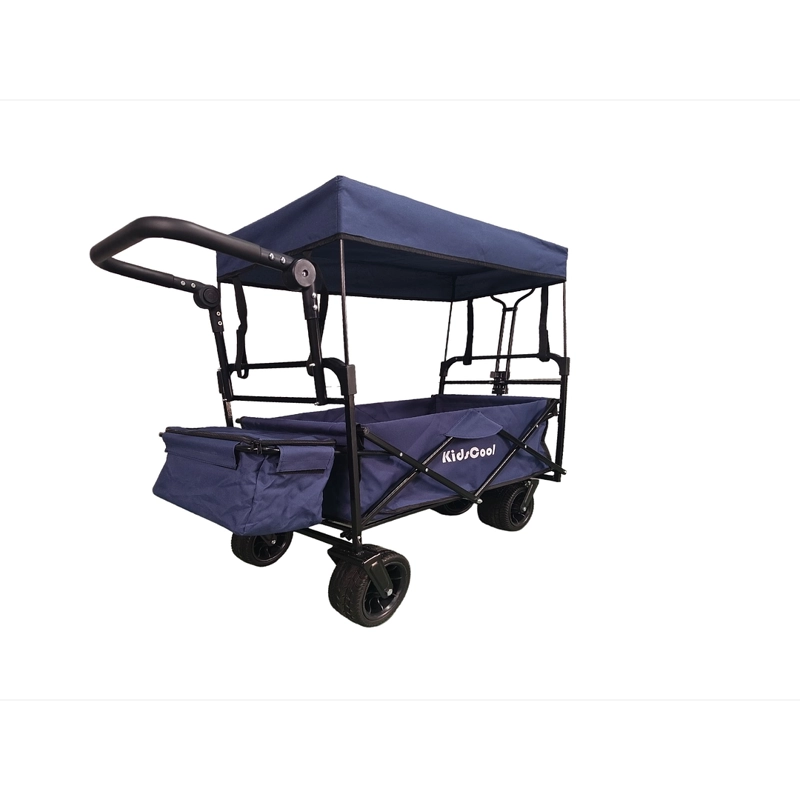 CARRITO WAGON PLEGABLE CON TECHO AZUL - 1