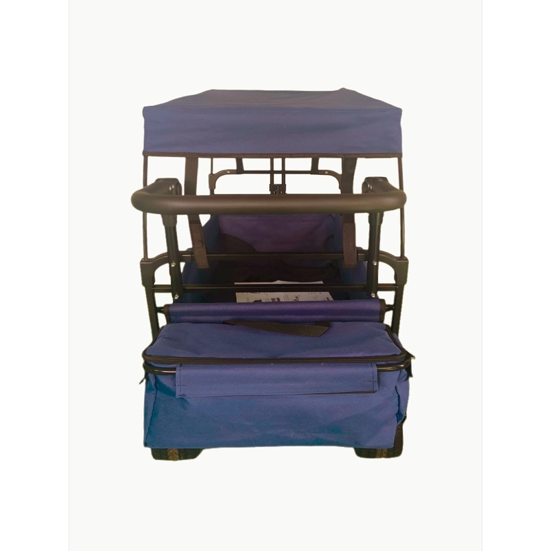 CARRITO WAGON PLEGABLE CON TECHO AZUL - 3