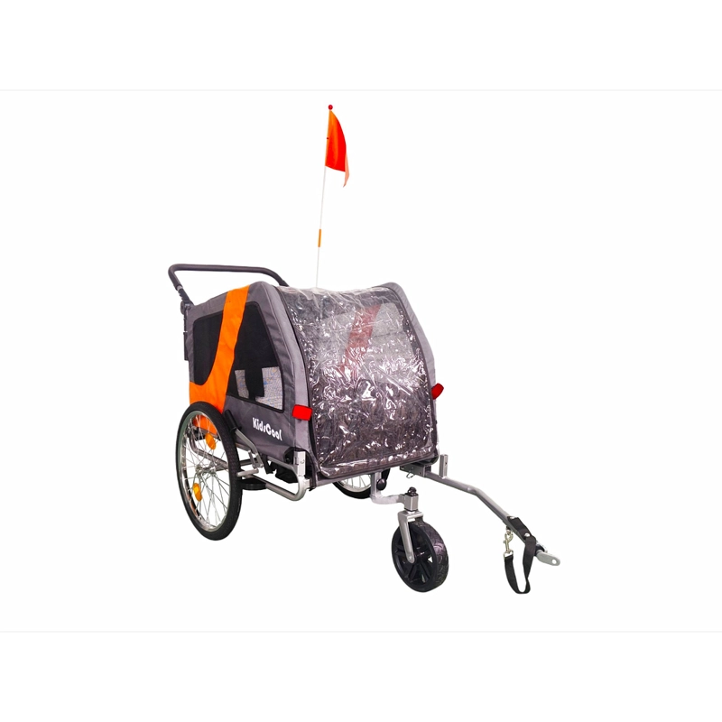 CARRITO JOGGER BABY TRAILER SINGLE GRIS - 5