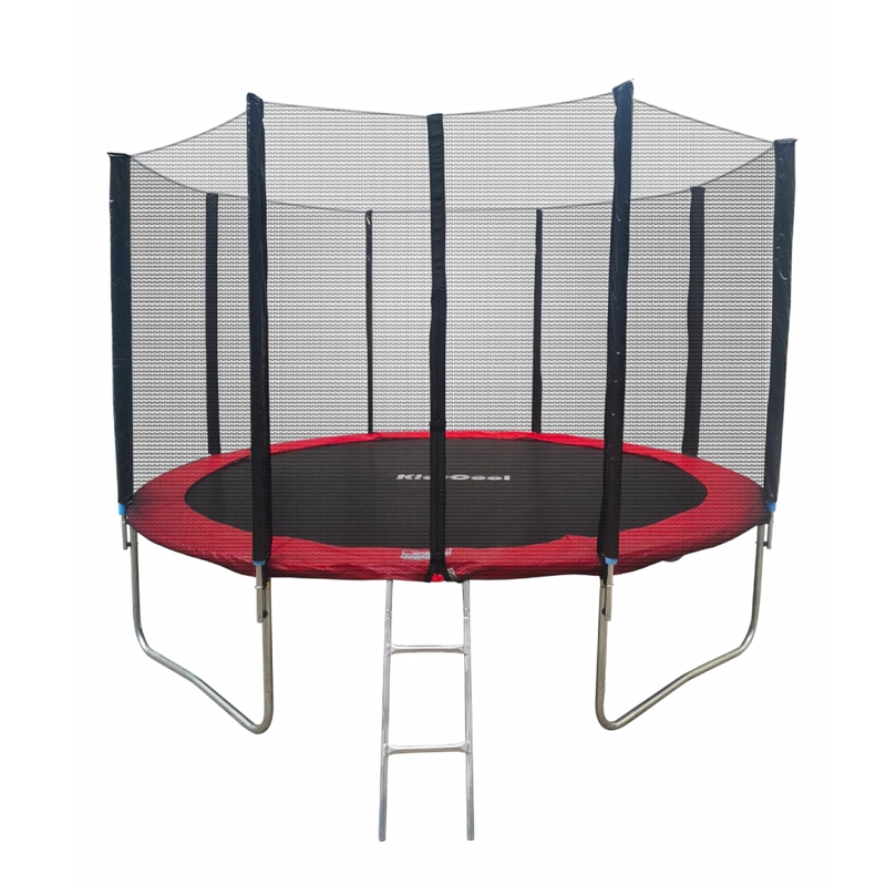 CAMA ELASTICA ROJA 12 PIES C/ESCALERA - 1