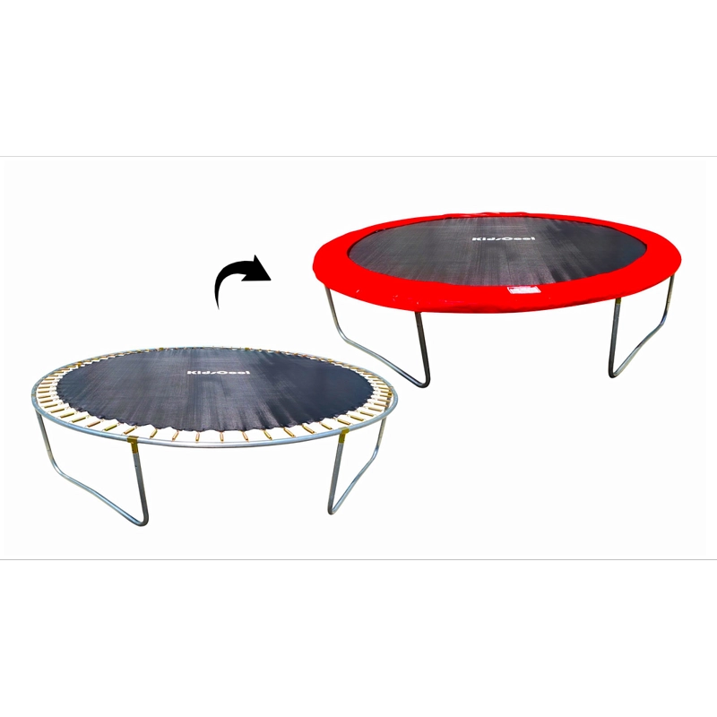 CAMA ELASTICA ROJA 12 PIES C/ESCALERA - 2