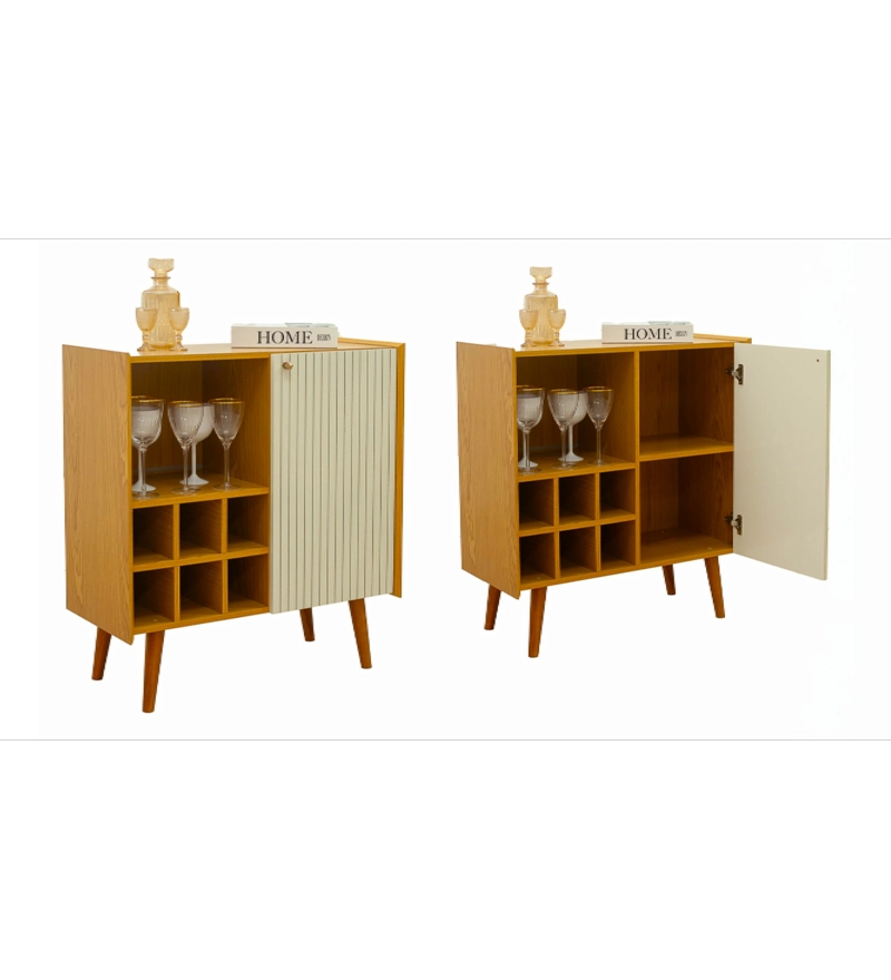 BUFFET VERTICE 1 PUERTA CARAMELO BEIGE - 2